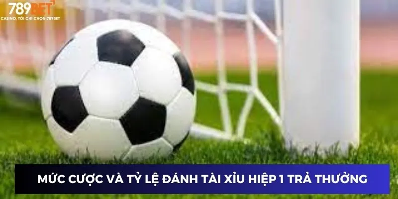 Mức cược và tỷ lệ đánh tài xỉu hiệp 1 trả thưởng